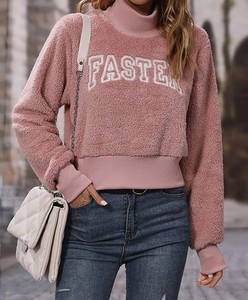 Streetwear décontracté au design élégant pour femme 100% sweats respirants en coton biologique sweats à capuche tricotés de qualité supérieure - Product Image 6