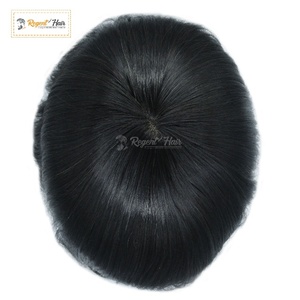 Vente en gros REGENT Miraz Toupet noué à la main pour homme Style droit à vague naturelle fabriqué à partir de cheveux humains indiens Remy - Product Image 1