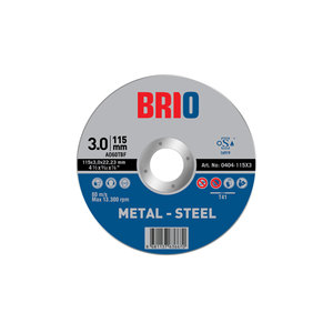 Discos de Corte y Pulido para Piedra, 115x3mm, Metal, Paquete de 10 - Product Image 1