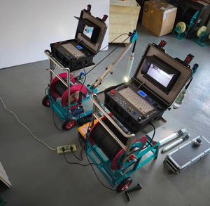 Borehole Borewell กล้องตรวจสอบหลุมลึก300ม. พร้อมกล้องเอียงแพน90มม. กล้องตรวจสอบหลุมลึก - Product Image 1