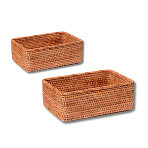 CESTA/BANDEJA DE RATÁN DE mimbre con estilo de alta calidad de Vietnam tejida a mano bellamente tejida a mano para uso versátil decoración del hogar - Product Image 1