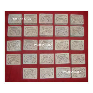 Cajas de joyería de forma Rectangular de diseño antiguo tallado de esteatita Natural hecho a mano de alta calidad para regalos de boda propósito - Product Image 1