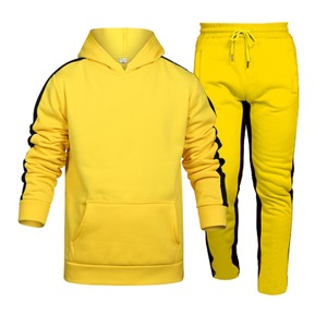 Conjunto Deportivo con Capucha para Hombre, 100% Poliéster de Alta Calidad, Transpirable, Lavado Ácido, Ecológico, Estilo Otoñal, Color Sólido, Personalizable - Product Image 1