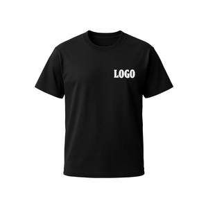 Tùy Chỉnh Màu Đen T Áo Sơ Mi Cho Nam Giới 100% Cotton Vòng Cổ Đồng Bằng Tee OEM In Ấn Ngắn Tay Áo Người Đàn Ông Củ<span class=keywords><strong>a</strong></span> T-<span class=keywords><strong>Shirts</strong></span> - Product Image 1