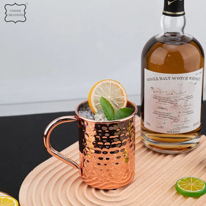 Vente chaude Classique Cuivre Moscou Mule Tasse Avec Poignée Martelé Tasses En Céramique pour La Maison Cuisine Eau Potable Tasse Avec Paille - Product Image 6