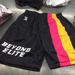 Nom personnalisé Logo Shorts de sport Running Gym Fitness Nets Shorts Basketball Mesh Shorts - Product Image 2