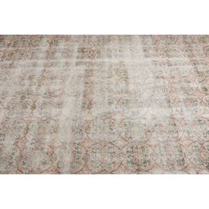 พรมตุรกีโบราณสีเบจสีเขียวขนาด6.4x10.2ฟุตขนสัตว์ทำด้วยมือทำจากยางรองสี่เหลี่ยมผืนผ้าสำหรับวัยรุ่นพรมข้างเตียง - Product Image 5