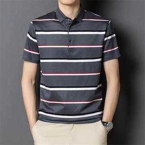 Polo informal de alta calidad para hombre 2025 de algodón personalizado, diseño liso, transpirable, con patrón impreso, 100% - Product Image 5