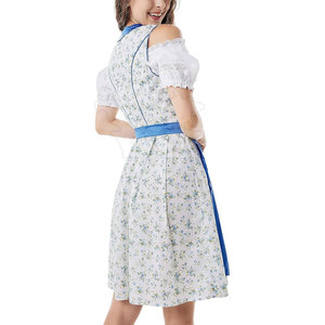 Robe bavaroise pour femmes, dernier design, longueur genoux, épaules dénudées, silhouette en A, tissu polyester léger tissé - Product Image 5