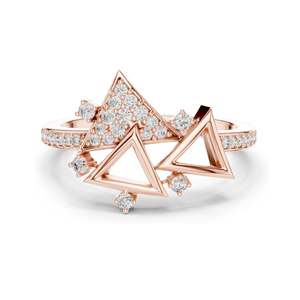 Bague en diamant rond brillant de 0,247 CT cultivé en laboratoire, qualité VVS-VS EF, pour femmes, or 18 carats, 14 carats, 10 carats et argent 925, options en moissanite - Product Image 3