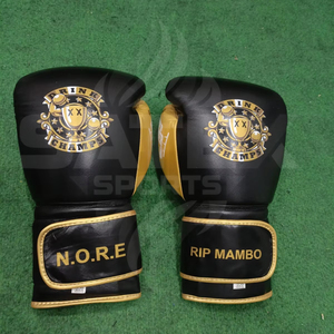 ถุงมือชกมวยหนังแท้พร้อมที่จับเพื่อประสิทธิภาพการต่อสู้และการปกป้องมือ ออกแบบมาสำหรับผู้ชาย ผู้หญิง และเยาวชนใช้ในการฝึกซ้อม - Product Image 1