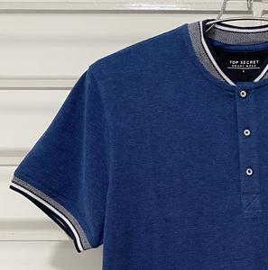 100% coton hommes été sport Fitness à manches courtes polos couleur unie à manches courtes Golf Polo chemise - Product Image 4