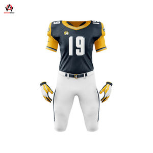 High Quality American <b>Football</b> Uniforms XL Size Best Fabric Pakistan Sports Sublimation Printed Techniques Bulk Wholesale Sets - Product Image 6