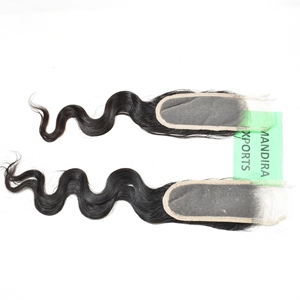 ผมแท้แบบไม่ผ่านการทำ100% ผมสีดำธรรมชาติขนาด8-32นิ้วอินเดียเรียงตามหนังละเอียด2*6เอชดีปิดบอดี้เวฟขมับผมมนุษย์ - Product Image 2