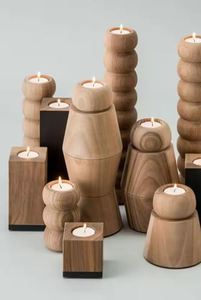 Portavelas de madera de última colección para decoración del hogar y decoración de bodas disponible en artesanías indias para el hogar - Product Image 4