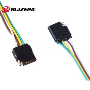 シングルヘッド4コア電源コード車トレーラーコネクタソケット配線ハーネスプラグ - Product Image 2