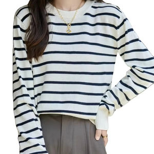 Pull à col roulé en cachemire 100% pour femme, tricot décontracté, pull d'hiver chaud, anti-boulochage, épais, logo avant/arrière - Product Image 1