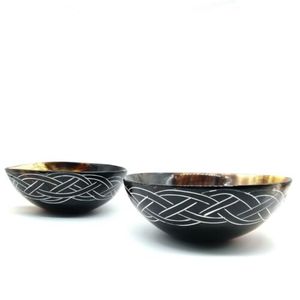 Cuenco de cuerno de búfalo Fabricante Producto más vendido Uso para servir alimentos Cuenco de cuerno decorativo a precio barato - Product Image 1