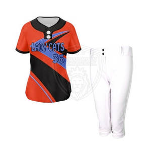 Uniforme de softbol de estilo deportivo con opciones personalizadas de equipo completo Uniforme de softbol de alto rendimiento - Product Image 3