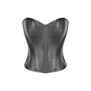 Women's Vintage Steampunk Gothic Waist Training <b>Corset</b> Green <b>Black</b> Brocade Leather Belt Lace Button Decoration Firm Control - Product Image 1