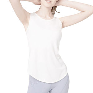 Camisetas sin mangas deportivas de verano, ropa de mujer, venta al por mayor, camiseta sin mangas de entrenamiento para mujer, ropa deportiva, camisetas sin mangas transpirables de algodón, cuello redondo - Product Image 5