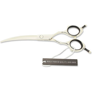 กรรไกรตัดขนแบบมีดโค้ง7 "กรรไกรตัดขนสัตว์เลี้ยงแบบเงียบออกแบบได้ตามต้องการ - Product Image 4