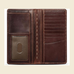 Portefeuille Long Homme | Portefeuille Cowboy | Portefeuille de rodéo en cuir pleine fleur Basketweave. - Product Image 5