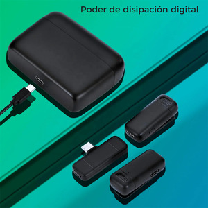 ไมโครโฟน2ชิ้น solapa lavalier inalambrico Tipo C portatil-Color surtido - Product Image 3