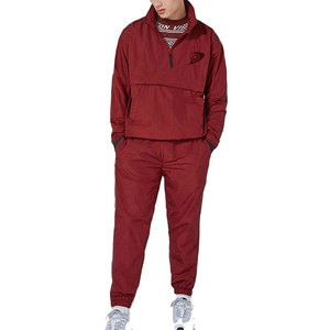 Haute qualité hommes hiver régulier grande taille survêtement sport coupe-vent Jogging coudre logo personnalisé ensemble de survêtement - Product Image 1