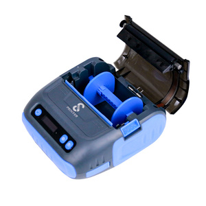 Máy In Giấy Nhiệt Mini 80Mm Máy In Mã Vạch Công Nghiệp Răng Nhỏ Màu Xanh Dương Cầm Tay - Product Image 4