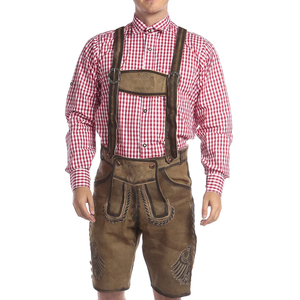2025 nuevos pantalones cortos de diseñador Lederhosen para hombres pantalones cortos con diseño de logotipo personalizado vestido de Lederhosen bordado para unisex - Product Image 1