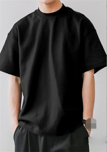 Vente en gros de t-shirts design en coton imprimés brodés avec logo personnalisé vierge t-shirts surdimensionnés pour hommes - Product Image 2