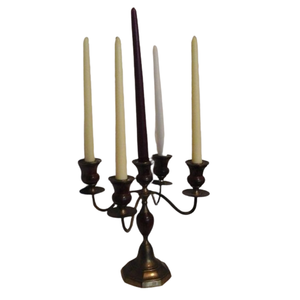 Centre de table en or poli, candélabre de mariage, candélabre royal élégant et haut en métal, décoration personnalisée pour événements et fêtes - Product Image 4