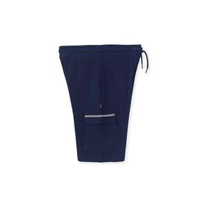 Nouvelle mode hommes bleu marine 100% coton été Streetwear Jogging Shorts Style décontracté avec poches Cargo teint uni en vente - Product Image 5