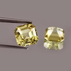 พลอยแซฟไฟร์สีเหลืองทรงแอสเชอร์ สำหรับทำเครื่องประดับ ผลิตในประเทศจีน - Product Image 3