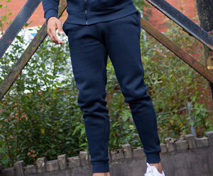 Ensemble de deux pièces en coton éponge pour hommes, survêtement de sport, fitness, LOGO personnalisé, survêtement uni pour hommes, vente en gros - Product Image 2