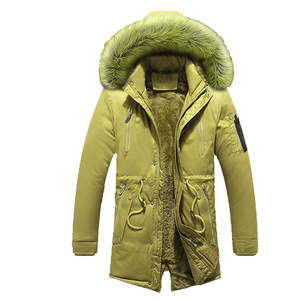 Chaqueta Parka Acolchada de Lona de Alta Calidad para Hombre con Cuello Alto y Logotipo Frontal, Reversible, Impermeable, Talla Grande, Abrigo de Invierno - Product Image 4