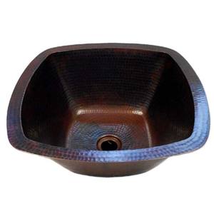 Fregadero de cobre puro martillado, hecho a mano, 100% cobre puro, antiguo, cocina y baño - Product Image 1