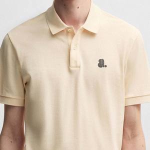 Camisas Casuales para Hombre de Corte Regular con Diseño de Logotipo Frontal al por Mayor, 100% Fibra de Bambú, Tejido Jersey Transpirable, Manga Corta, Color Sólido - Product Image 4