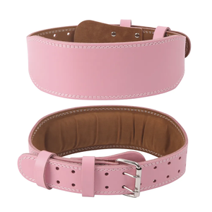 Musculation entraînement Logo personnalisé entraînement force rose Fitness sécurité ceinture d'haltérophilie pour les filles - Product Image 1