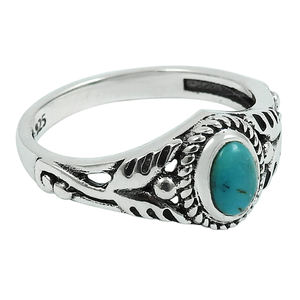 Attractive Trendy Design 925 Sterling Silver Natural Turquoise Gemstone Oval Shape <b>Ring</b> Boho Jewelry Engagement Gift Men Women - Product Image 3