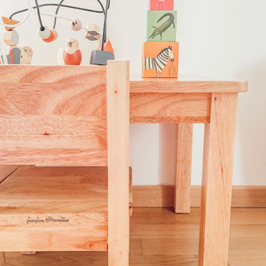 Ensemble de meubles Montessori au design moderne table et chaise pour enfants en bois naturel pour la décoration de la chambre à coucher de 1 à 4 ans - Product Image 6