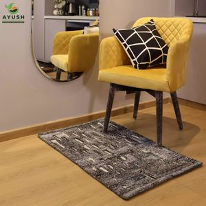 Tapis imprimé écologique, tapis en laine tuftés à la main pour salon, chambre et maisons modernes - Product Image 3