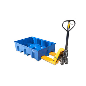 Bac de rétention en polyéthylène (PE) pour 2 fûts de 200 litres, 865 x 1245 x 350 mm - Product Image 2