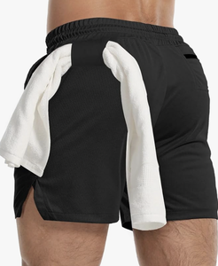 Shorts en maille pour hommes, usine directe, séchage rapide, vêtements de sport actifs, nylon, polyester, sport, fitness, entraînement, Bangladesh - Product Image 5