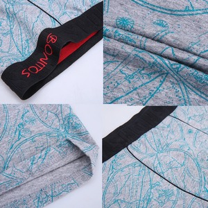 Short de sport pour hommes 100% coton noir taille élastique cordes plage longueur genou troncs personnalisés décontracté séchage rapide - Product Image 2