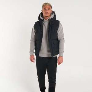 Gilet d'hiver matelassé de haute qualité, très populaire, fabriqué par des professionnels, respirant, logo personnalisé, veste sans manches, col montant - Product Image 3