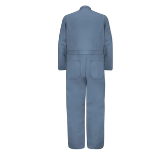 <b>Men's</b> Blue Cotton <b>Work</b> Coverall Dust Proof Full Sleeve Uniform Anti-Wrinkle Breathable Quick Dry Plus Size - Product Image 2