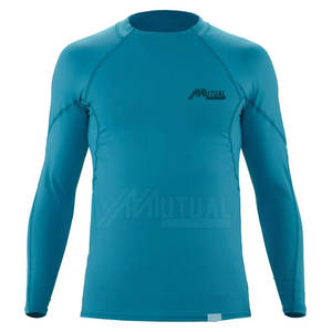 Ropa de protección solar transpirable de poliéster para hombre de alta calidad para gimnasio Fitness Rash Guard para traje de baño para actividades al aire libre - Product Image 1