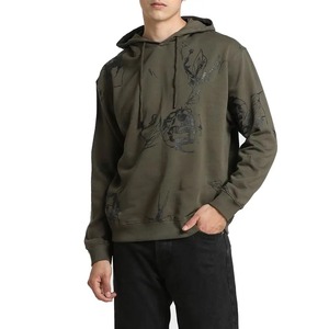 Sweat à capuche en détresse pour hommes avec un design unique Expédition rapide Motif d'impression Street Wear pour l'hiver en solde - Product Image 6